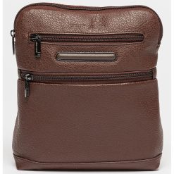 Geanta crossbody din piele ecologica cu aspect texturat-BARBATI/GENTI SI ACCESORII/Rucsacuri-GENTI SI ACCESORII/Rucsacuri