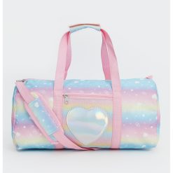Geanta duffle cu imprimeu cu inimi-FETE/GENTI SI ACCESORII/Rucsacuri-GENTI SI ACCESORII/Rucsacuri