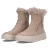 Ghete piele naturala 6484 bej-Ghete si botine-Ghete si botine