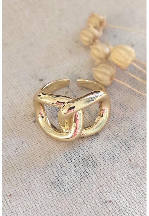 Inel ajustabil cu design lant-FEMEI/GENTI SI ACCESORII/Bijuterii-GENTI SI ACCESORII/Bijuterii