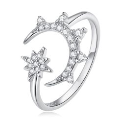 Inel reglabil din argint Silver Night-Inele >> Inele reglabile