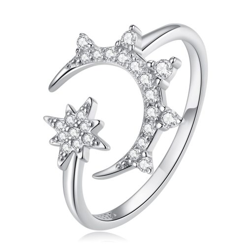 Inel reglabil din argint Silver Night-Inele >> Inele reglabile