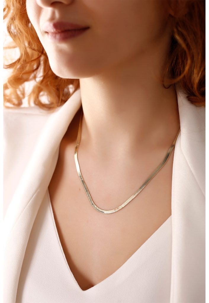 Lant cu design plat-FEMEI/GENTI SI ACCESORII/Bijuterii-GENTI SI ACCESORII/Bijuterii