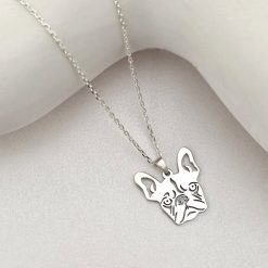 Lantisor cu pandantiv personalizat bulldog francez – 18 mm - Lant forzatina - Argint 925-Toate >> Argint 925 >> Lantisoare Argint >> Noutati