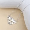 Lantisor cu pandantiv personalizat - minge de volei si nume decupat - Lant link - Argint 925-Toate >> Argint 925 >> Lantisoare Argint >> Noutati