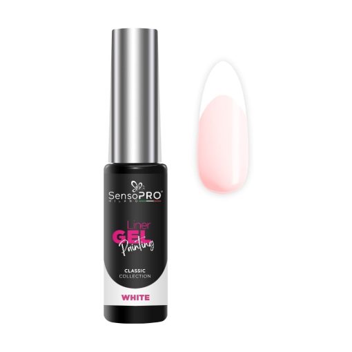 Liner Gel UV Pictura Unghii SensoPRO Milano Classic - White 8ml-Geluri UV > Liner Gel