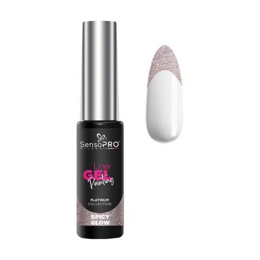 Liner Gel UV Pictura Unghii SensoPRO Milano Platinum - Spicy Glow 8ml-Geluri UV > Liner Gel