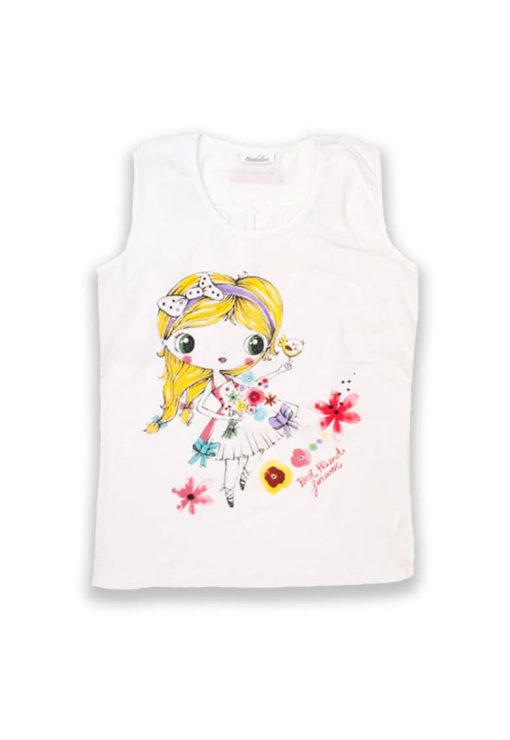 Maiou cu imprimeu -  Girl - 30430-FETE/IMBRACAMINTE/Tricouri si maiouri-IMBRACAMINTE/Tricouri si maiouri
