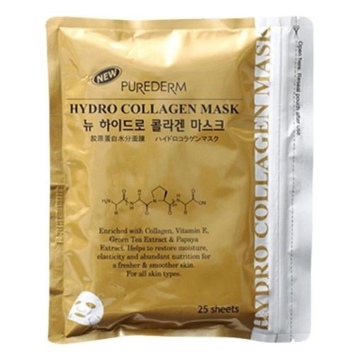 Masca cu Hidro-Colagen si Aur - PUREDERM-Skincare-Masti de fata