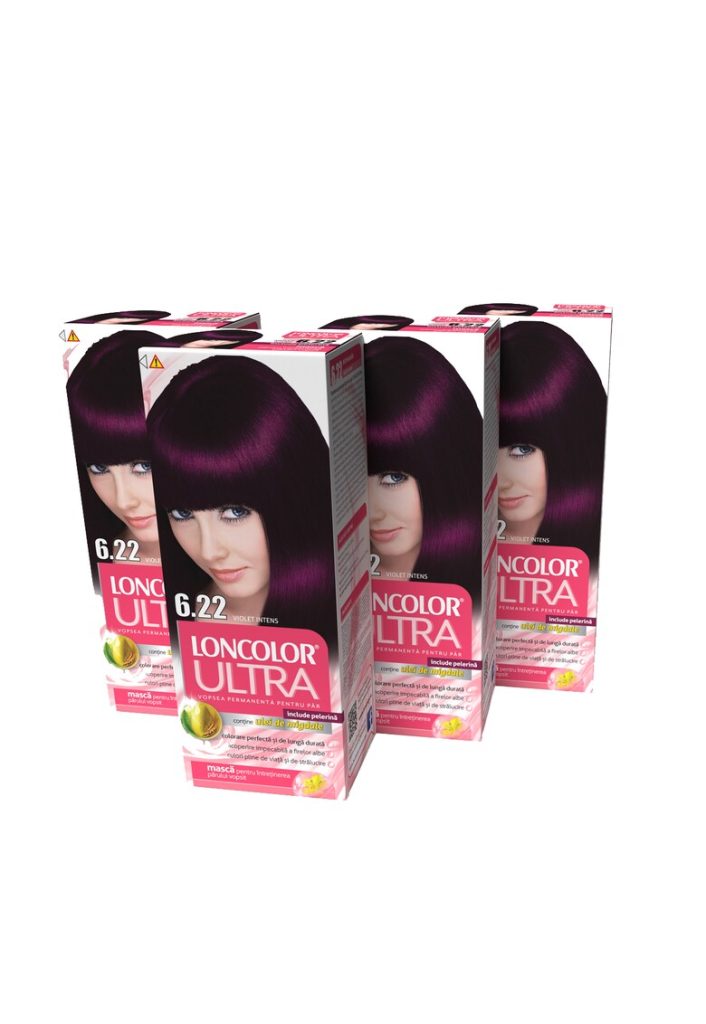 Pachet Vopsea de par permanenta  Ultra 6.22 Violet Intens - 400 ml x 4 bucati-FEMEI/INGRIJIRE COSMETICA/Produse cosmetice-INGRIJIRE COSMETICA/Produse cosmetice