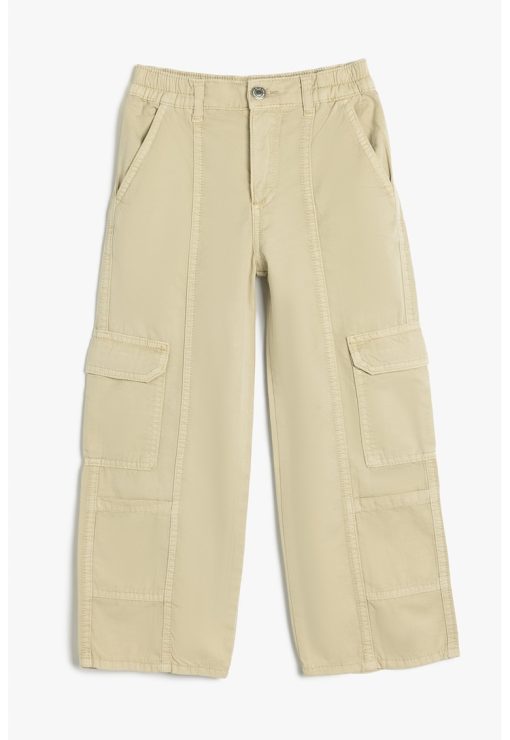 Pantaloni cargo cu croiala ampla-FETE/IMBRACAMINTE/Blugi-IMBRACAMINTE/Blugi