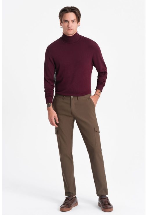Pantaloni cargo cu croiala dreapta-BARBATI/IMBRACAMINTE/Pantaloni si colanti-IMBRACAMINTE/Pantaloni si colanti