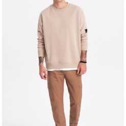 Pantaloni cargo cu snururi de ajustare la terminatie-BARBATI/IMBRACAMINTE/Pantaloni si colanti-IMBRACAMINTE/Pantaloni si colanti