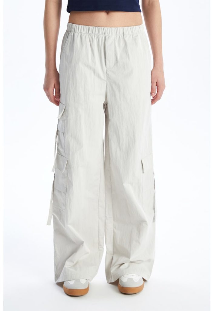 Pantaloni cargo cu talie elastica-FEMEI/IMBRACAMINTE/Pantaloni si colanti-IMBRACAMINTE/Pantaloni si colanti