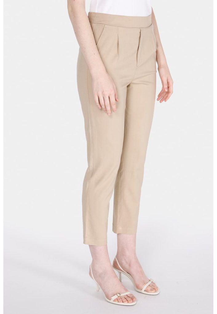 Pantaloni crop cu talie inalta-FEMEI/IMBRACAMINTE/Pantaloni si colanti-IMBRACAMINTE/Pantaloni si colanti