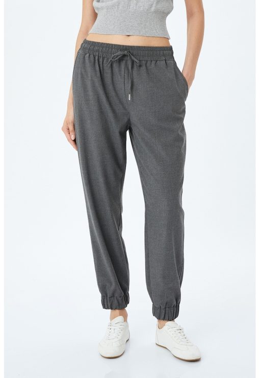 Pantaloni de trening cu snur in talie-FEMEI/IMBRACAMINTE/Pantaloni si colanti-IMBRACAMINTE/Pantaloni si colanti