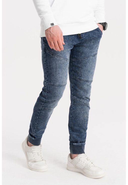 Pantaloni jogger cu aspect decolorat-BARBATI/IMBRACAMINTE/Pantaloni si colanti-IMBRACAMINTE/Pantaloni si colanti