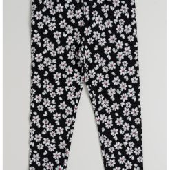 Pantaloni lungi cu model floral-FETE/IMBRACAMINTE/Blugi-IMBRACAMINTE/Blugi