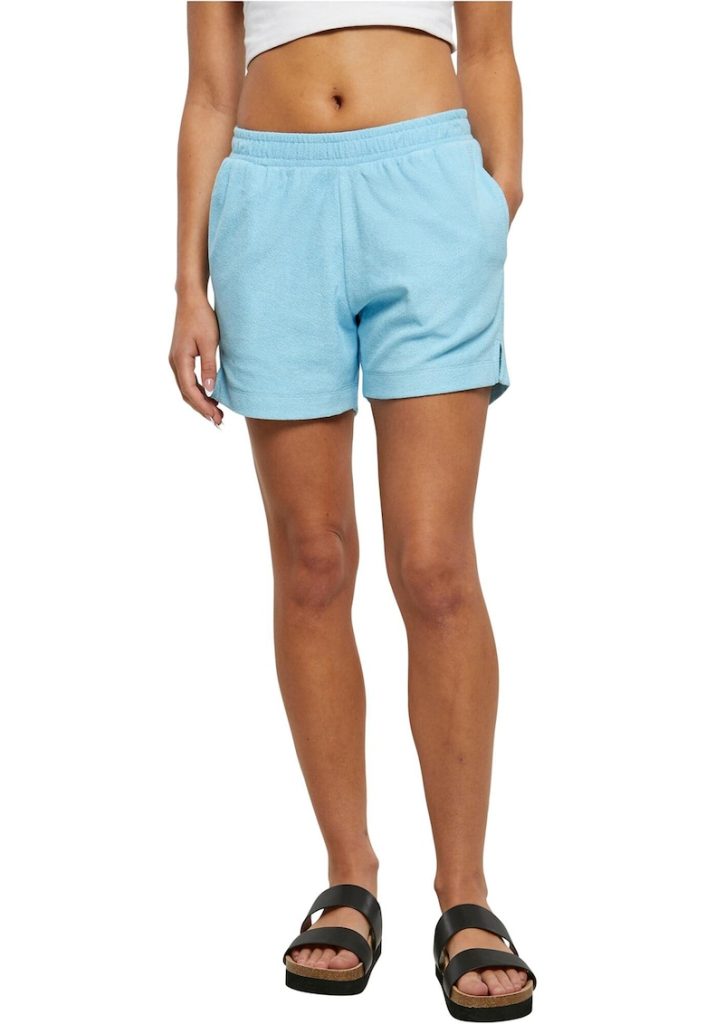 Pantaloni scurti cu buzunare laterale si model uni-FEMEI/IMBRACAMINTE/Pantaloni si colanti-IMBRACAMINTE/Pantaloni si colanti