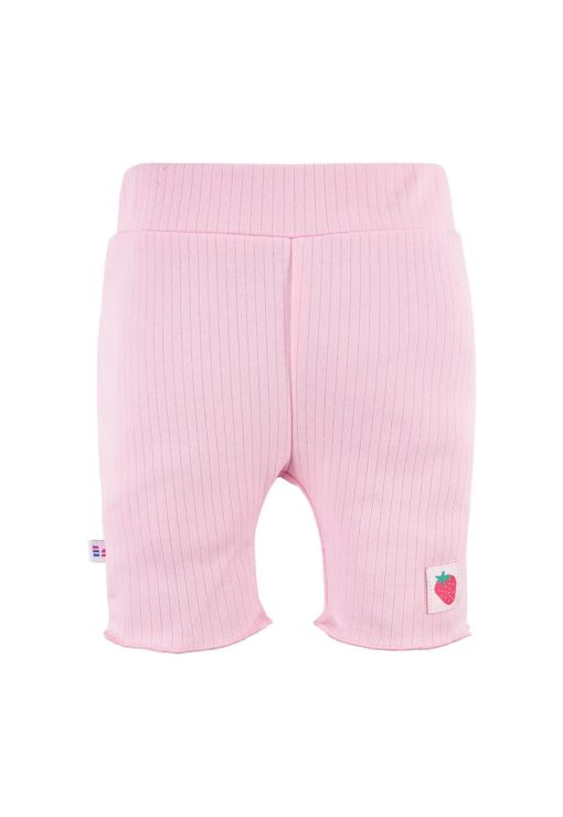 Pantaloni scurti cu dungi -  - Strawberry and Love - Roz - pentru fetite-FETE/IMBRACAMINTE/Sorturi-IMBRACAMINTE/Sorturi