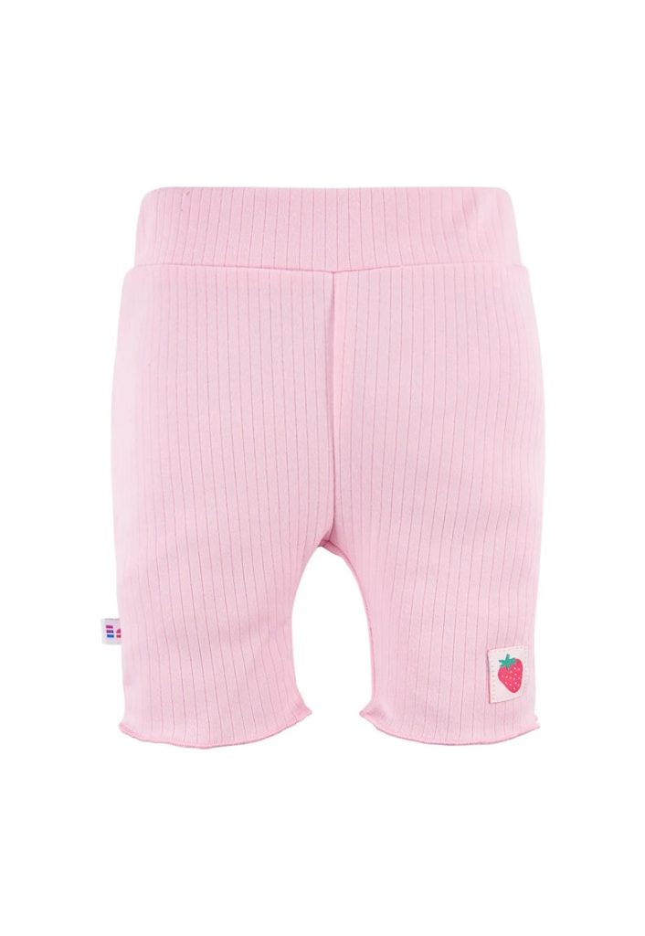 Pantaloni scurti cu dungi -  - Strawberry and Love - Roz - pentru fetite-FETE/IMBRACAMINTE/Sorturi-IMBRACAMINTE/Sorturi