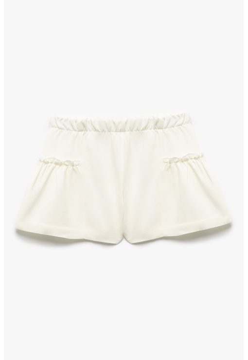 Pantaloni scurti cu fronseuri-FETE/IMBRACAMINTE/Sorturi-IMBRACAMINTE/Sorturi