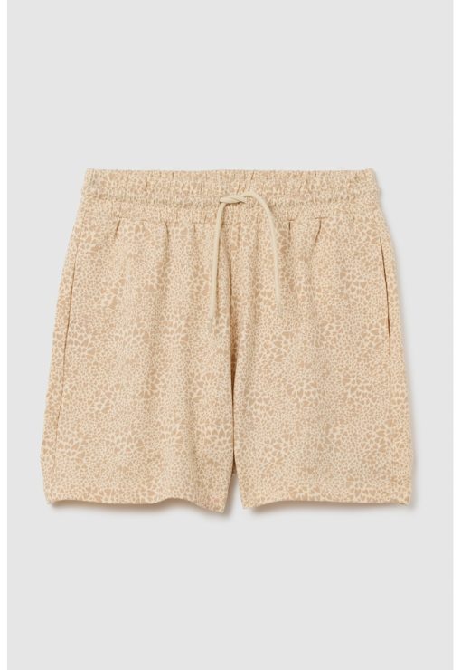 Pantaloni scurti cu snur de ajustare si model cu inimi-FETE/IMBRACAMINTE/Sorturi-IMBRACAMINTE/Sorturi