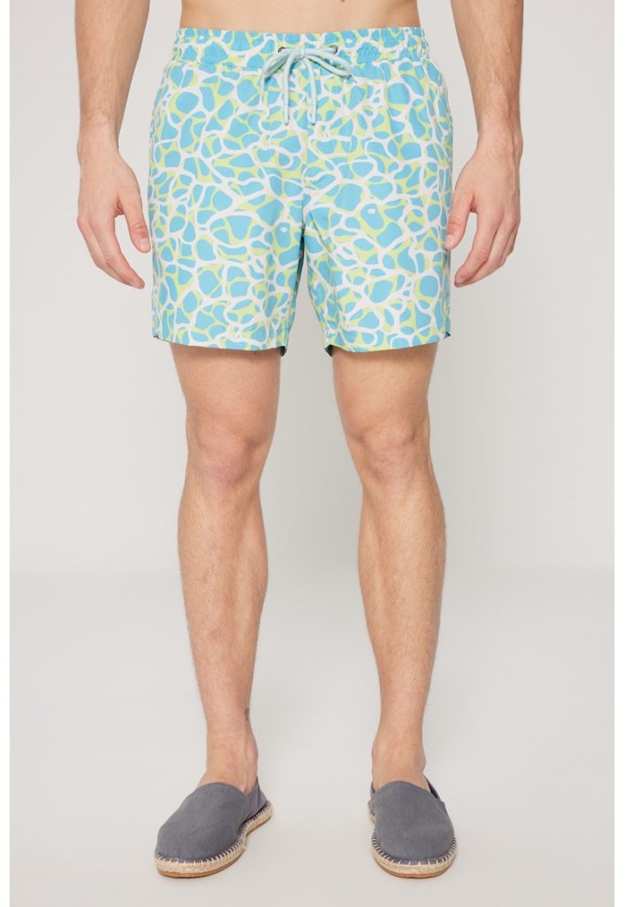 Pantaloni scurti de baie cu model-BARBATI/IMBRACAMINTE/Costume de baie-IMBRACAMINTE/Costume de baie