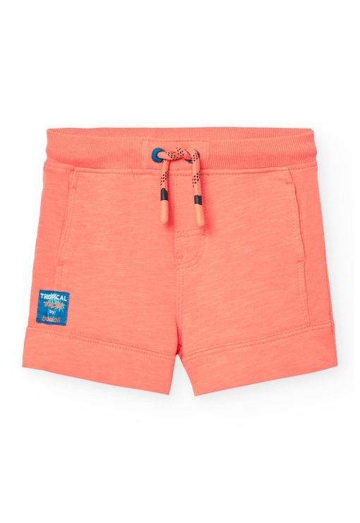 Pantaloni scurti de bumbac cu snur-BAIETI/IMBRACAMINTE/Sorturi-IMBRACAMINTE/Sorturi