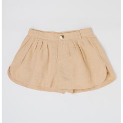 Pantaloni scurti din amestec de in-FETE/IMBRACAMINTE/Sorturi-IMBRACAMINTE/Sorturi