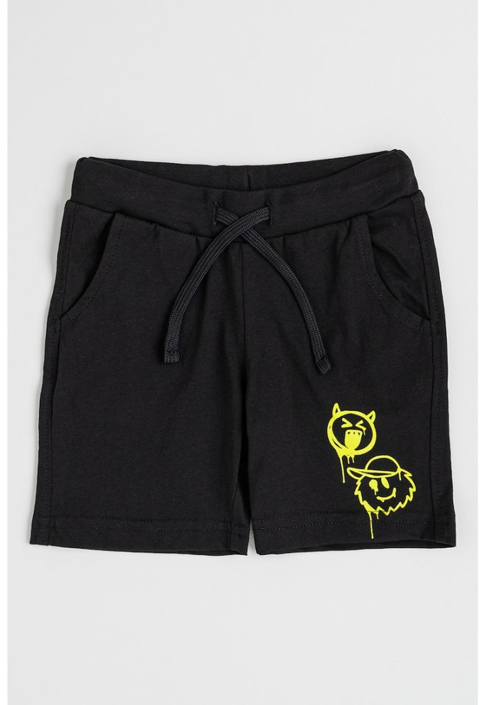Pantaloni scurti din bumbac cu talie ajustabila-BAIETI/IMBRACAMINTE/Sorturi-IMBRACAMINTE/Sorturi