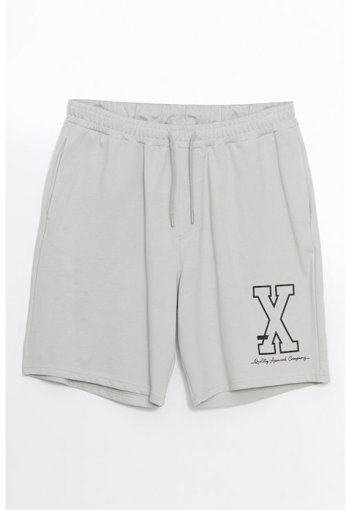 Pantaloni scurti relaxed fit cu snur de ajustare in talie-BARBATI/IMBRACAMINTE/Pantaloni si colanti-IMBRACAMINTE/Pantaloni si colanti