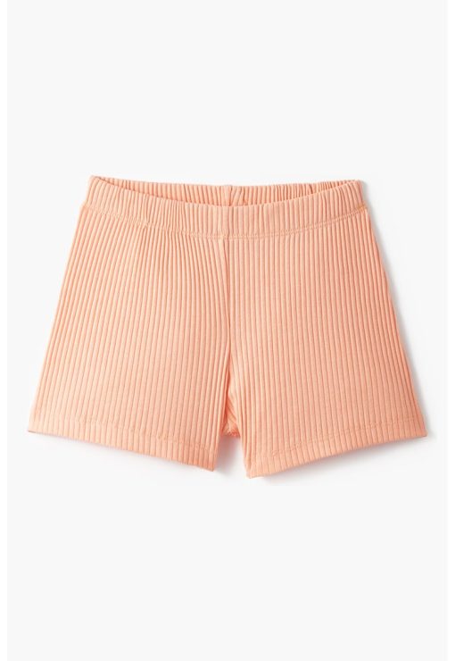 Pantaloni scurti striati cu talie elastica-FETE/IMBRACAMINTE/Sorturi-IMBRACAMINTE/Sorturi
