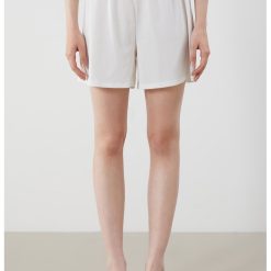 Pantaloni scurti uni cu talie inalta-FEMEI/IMBRACAMINTE/Pantaloni si colanti-IMBRACAMINTE/Pantaloni si colanti