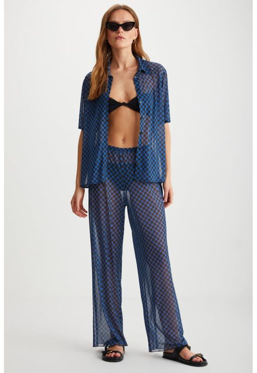 Pantaloni semitransparenti cu croiala ampla Arista-FEMEI/IMBRACAMINTE/Pantaloni si colanti-IMBRACAMINTE/Pantaloni si colanti