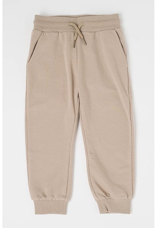 Pantaloni sport cu model uni si snur de ajustare-BAIETI/IMBRACAMINTE/Blugi-IMBRACAMINTE/Blugi