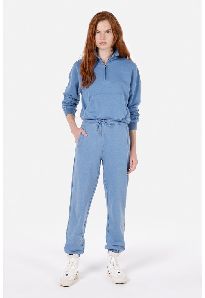 Pantaloni uni de trening cu snur-FEMEI/IMBRACAMINTE/Pantaloni si colanti-IMBRACAMINTE/Pantaloni si colanti