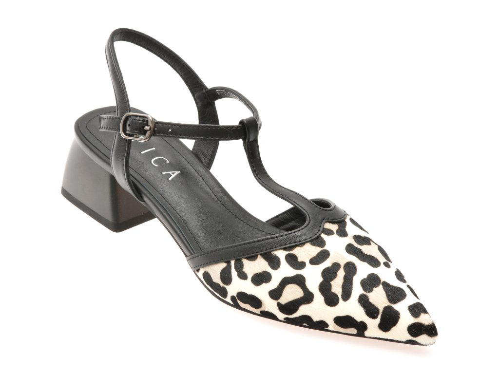 Pantofi EPICA alb-negru