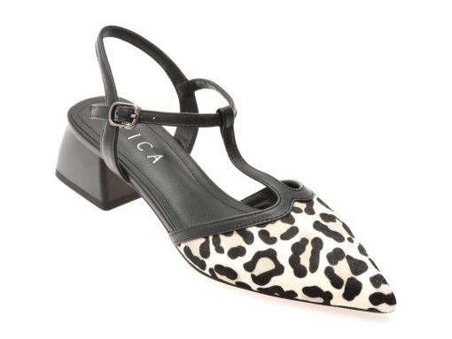 Pantofi EPICA alb-negru