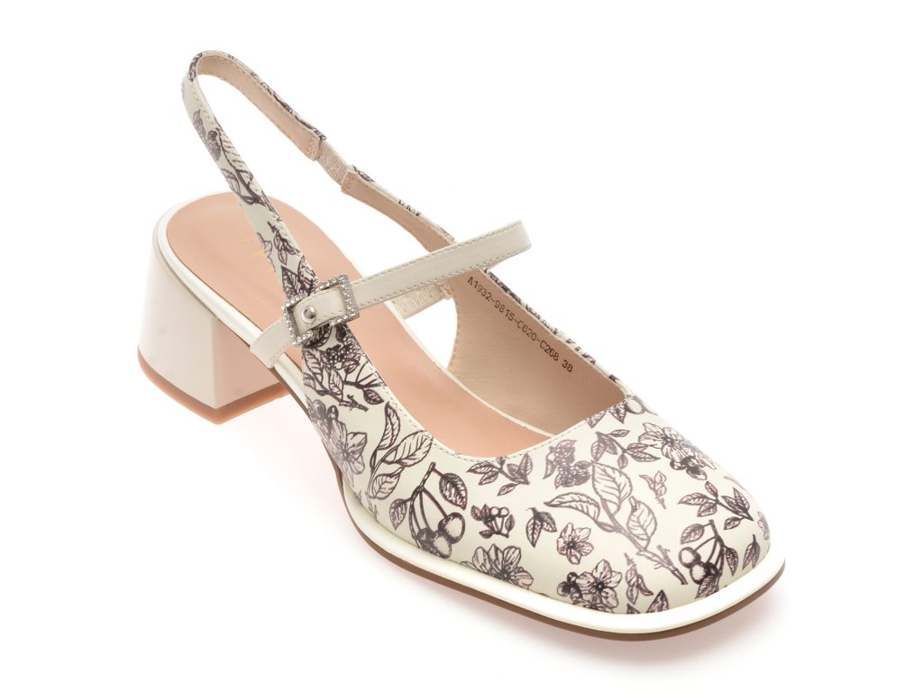 Pantofi EPICA albi