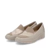 Pantofi Rieker 53785-60 bej-Pantofi-Pantofi