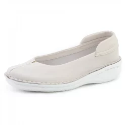 Pantofi confortabili din piele naturala Andreea Crem-Pantofi-Pantofi