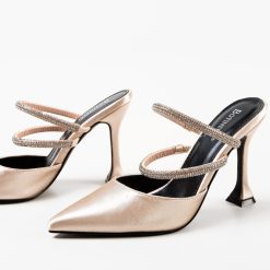 Pantofi cu toc Manyla Bej 3