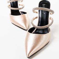 Pantofi cu toc Manyla Bej 4