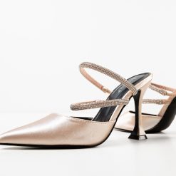 Pantofi cu toc Manyla Bej 5