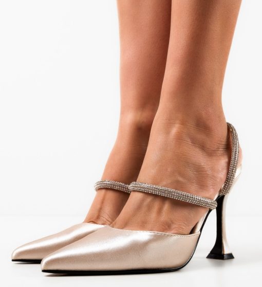 Pantofi cu toc Manyla Bej-Pantofi cu toc-Pantofi cu toc