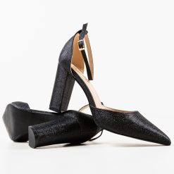 Pantofi cu toc Nakara Negri 6