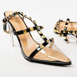 Pantofi cu toc Orleans Negri 6