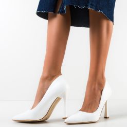 Pantofi cu toc Pakun Albi 1