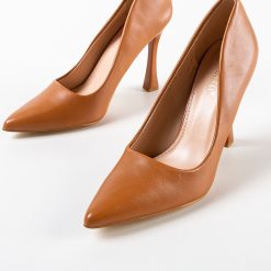 Pantofi cu toc Pakun Camel-Pantofi cu toc-Pantofi cu toc